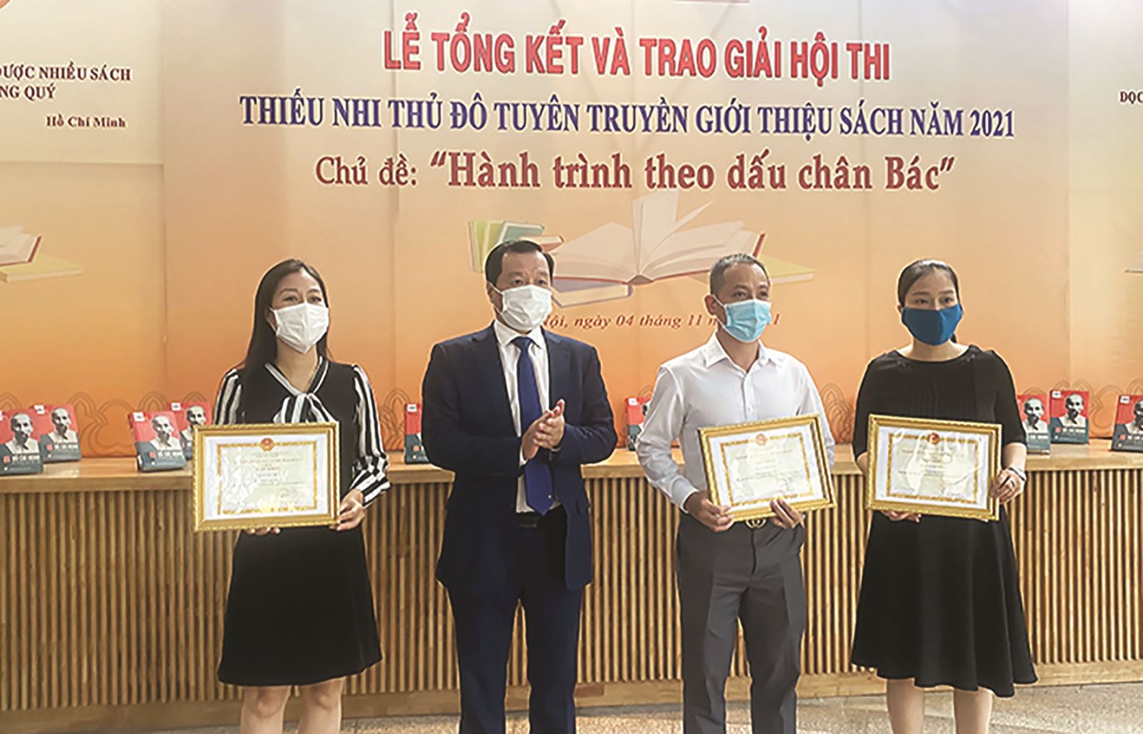 TP. HÀ NỘI: Trao giải hội thi Thiếu nhi Thủ đô tuyên truyền giới thiệu sách năm 2021